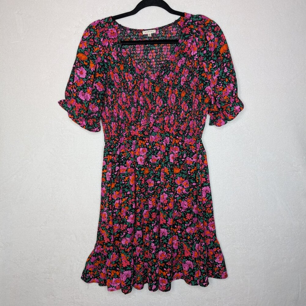 Jodifl Floral Puff Sleeve Dress Size M